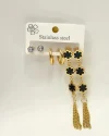 Golden Noir 3-in-1 Earring Set