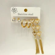 fashion earrings, anti tarnish earrings, waterproof earrings, stainless steel earrings, gold plated earrings, hypoallergenic earrings, imitation earrings, bold earrings, minimalist earrings, trendy earrings, statement jewellery