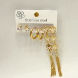 fashion earrings, anti tarnish earrings, waterproof earrings, stainless steel earrings, gold plated earrings, hypoallergenic earrings, imitation earrings, bold earrings, minimalist earrings, trendy earrings, statement jewellery