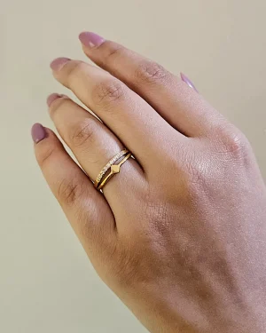 Vintage Tiered Diamond Ring