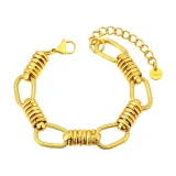 rope weave bracelet for women, Gold rope bracelet India, Textured gold bracelet, AMOHABOLD rope bracelet, Woven design bracelet for women, Anti tarnish gold bracelet, Statement gold bracelet, Minimal textured bracelet, Everyday gold jewellery, Modern rope bracelet
