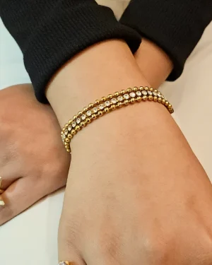 Triple Layer Tennis Bracelet