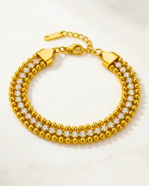 Triple Layer Tennis Bracelet
