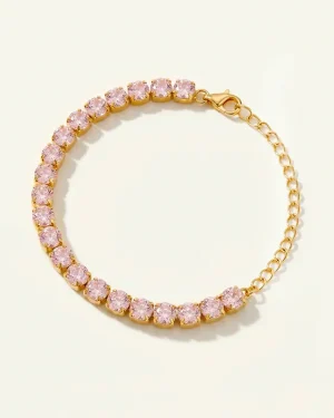 Rosé Aura Tennis Bracelet