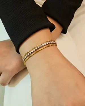 Layered Rope Tennis Bracelet