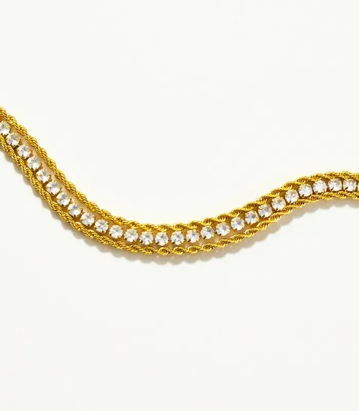 Layered Rope Tennis Bracelet