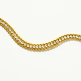 layered rope tennis bracelet for women, Gold layered tennis bracelet, Rope tennis bracelet India, AMOHABOLD layered bracelet, Elegant gold bracelet for women, Anti tarnish tennis bracelet, Minimal luxury bracelet, Stackable gold bracelet, Office wear bracelet for women, Stylish everyday gold jewellery