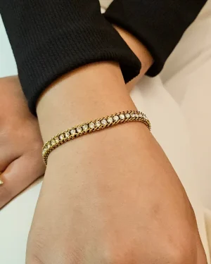 Tri-Mesh Tennis Bracelet