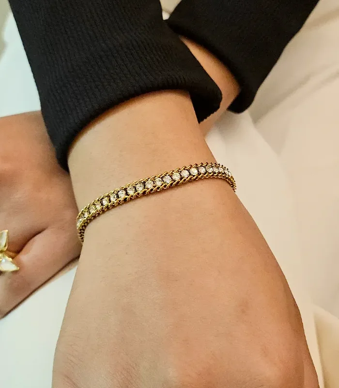 Tri-Mesh Tennis Bracelet