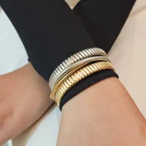 Sorelle link bracelet for women, Gold multi link bracelet, Layered gold bracelet India, AMOHABOLD link bracelet, Gold plated bracelet for women, Anti tarnish link bracelet, Everyday gold bracelet, Office wear bracelet, Modern chain link bracelet, Minimal gold jewellery