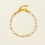 ennis bracelet women, anti tarnish bracelet, stainless steel bracelet, gold plated bracelet, stackable bracelet, minimal bracelet, luxury look jewellery, everyday bracelet, office wear jewellery, party wear bracelet, elegant bracelet, modern jewellery, fashion bracelet