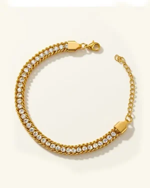 Tri-Mesh Tennis Bracelet