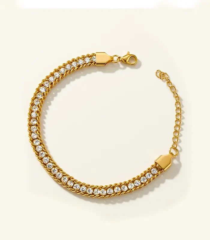 Tri-Mesh Tennis Bracelet