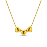 heart pendant necklace, Minimal gold necklace for women, Personalized initial jewellery, Anti tarnish gold necklace, Everyday pendant necklace, Office wear gold necklace, Dainty letter necklace, Layering necklace for women