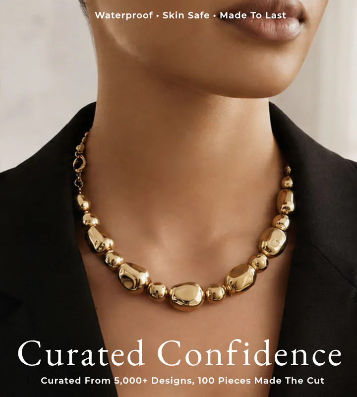 Luxury jewelry gifts for women, premium gold plated stainless steel necklaces, bracelets, earrings and rings, waterproof anti tarnish jewelry, thoughtful gifts for birthdays, anniversaries and celebrations