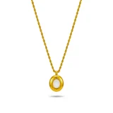 Pearl Paradox Necklace for women, Pearl necklace gold plated jewellery, AMOHABOLD pearl necklace, Elegant pearl necklace India, Modern pearl jewellery for women, Minimal pearl necklace design, Gold pearl necklace online, Luxury look pearl jewellery, Feminine necklace styling, Everyday pearl necklace