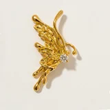 butterfly ear cuff for women, Gold butterfly ear cuff, Butterfly ear cuff without piercing, AMOHABOLD butterfly ear cuff, Gold plated ear cuff for women, Anti tarnish butterfly ear cuff, Minimal butterfly jewellery, Statement ear cuff India, Fashion ear cuff for women, Lightweight butterfly ear cuff