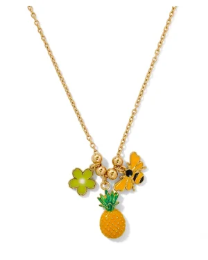Solara Pineapple Charm Necklace