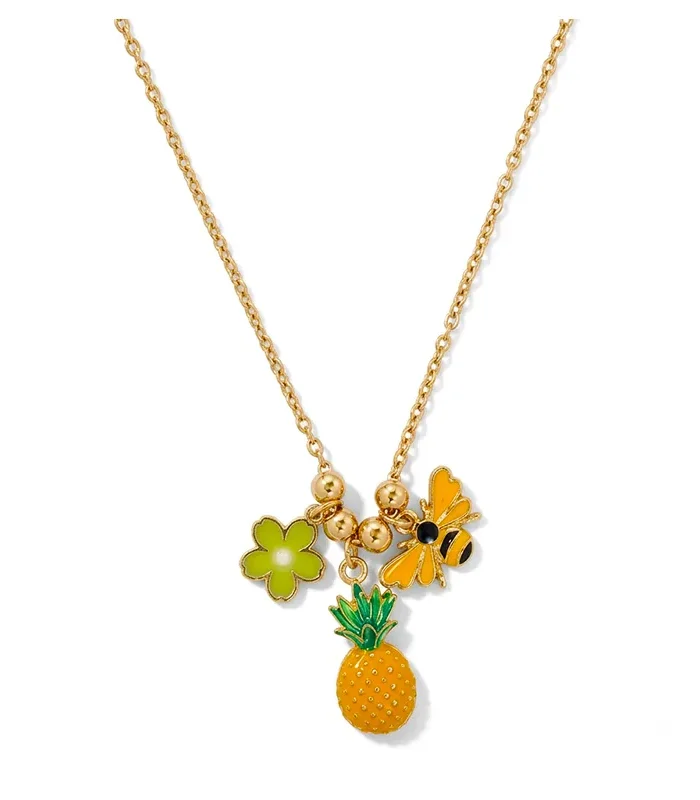 Solara Pineapple Charm Necklace