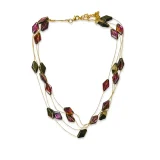 Nova Muse layered chain for women, Gold layered necklace for women, Double layer gold necklace, AMOHABOLD layered chain, Minimal gold layered necklace, Layering necklace for office wear, Gold plated layered chain, Everyday gold necklace, Trendy layered jewellery India, Fashion layered necklace