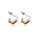 Elara gold huggie earrings for women, Minimal gold hinge earrings, Gold huggie hoop earrings India, AMOHABOLD huggie earrings, Lightweight gold hoop earrings, Anti tarnish huggie earrings, Everyday gold earrings for women, Small gold hoop earrings, Minimal office wear earrings, Gold plated huggie hoo