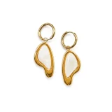 Roselle romantic resin stud earrings for women, AMOHABOLD resin art earrings, Artistic stud earrings online India, Unique resin earrings for women, Gold tone resin stud jewellery, Romantic earrings for everyday wear, Lightweight fashion earrings, Modern artistic jewellery design, Cute statement studs for women, Trendy resin earrings India