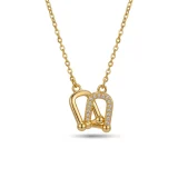 U Lux necklace for women, Minimal gold necklace online India, AMOHABOLD gold necklace, U shaped pendant necklace, Gold plated necklace for women, Everyday office wear necklace, Anti tarnish gold necklace, Elegant minimal jewellery, Modern necklace design for women, Luxury look gold chain