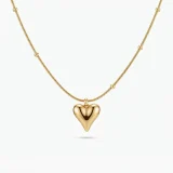 necklace for women, Gold charm necklace online India, AMOHABOLD charm chain necklace, Minimal gold chain necklace, Everyday gold necklace for women, Layering charm necklace, Stylish gold plated necklace, Anti tarnish gold necklace, Fashion necklace for women, Modern charm jewellery