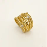 Gemora Ring for women, Minimal gold ring jewellery India, AMOHABOLD elegant gold ring, Anti tarnish gold plated ring, Everyday ring for women, Stylish adjustable ring design, Minimalist jewellery ring, Gold fashion ring online India, Office wear jewellery ring, Elegant statement ring for women