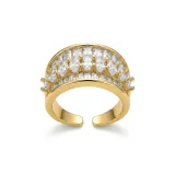 Tiara ring for women, Minimal gold tiara ring jewellery, AMOHABOLD crown inspired ring, Gold plated ring for everyday wear, Elegant women finger ring India, Anti tarnish gold ring, Royal inspired minimal ring, Quiet luxury jewellery ring, Stylish gold fashion ring, Feminine statement ring