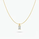 square zircon necklace for women, Gold zircon pendant necklace, AMOHABOLD square necklace, Minimal gold necklace India, Zircon necklace for everyday wear, Gold plated pendant necklace, Office wear necklace for women, Elegant jewellery necklace, Anti tarnish gold necklace, Square pendant jewellery