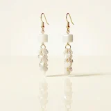 Aurelia crystal cascade earrings, Gold crystal drop earrings for women, Crystal cluster earrings India, AMOHABOLD crystal earrings, Gold plated crystal earrings, Party wear crystal earrings, Elegant drop earrings for women, Anti tarnish crystal earrings, Luxury look crystal jewellery, Modern gold crystal earrings